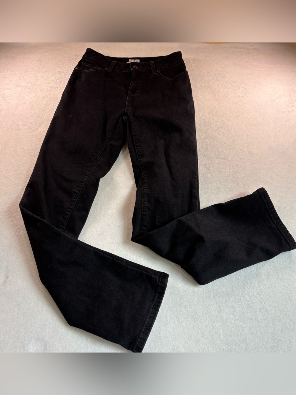 L.L. Bean Black Pants with Blue fleece Lining